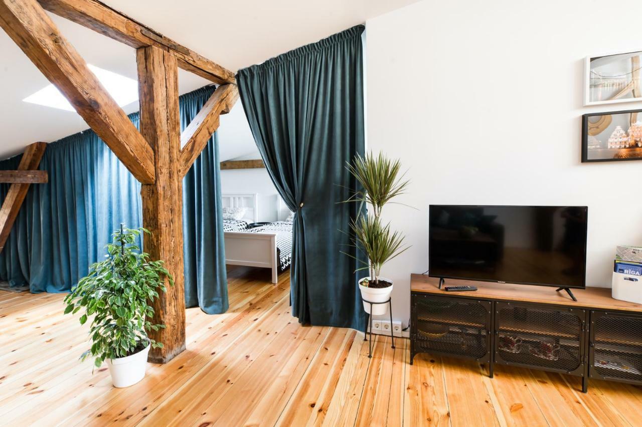 Cozy Studio Mansard Riga Old Town Aptartment, Ac Eksteriør bilde